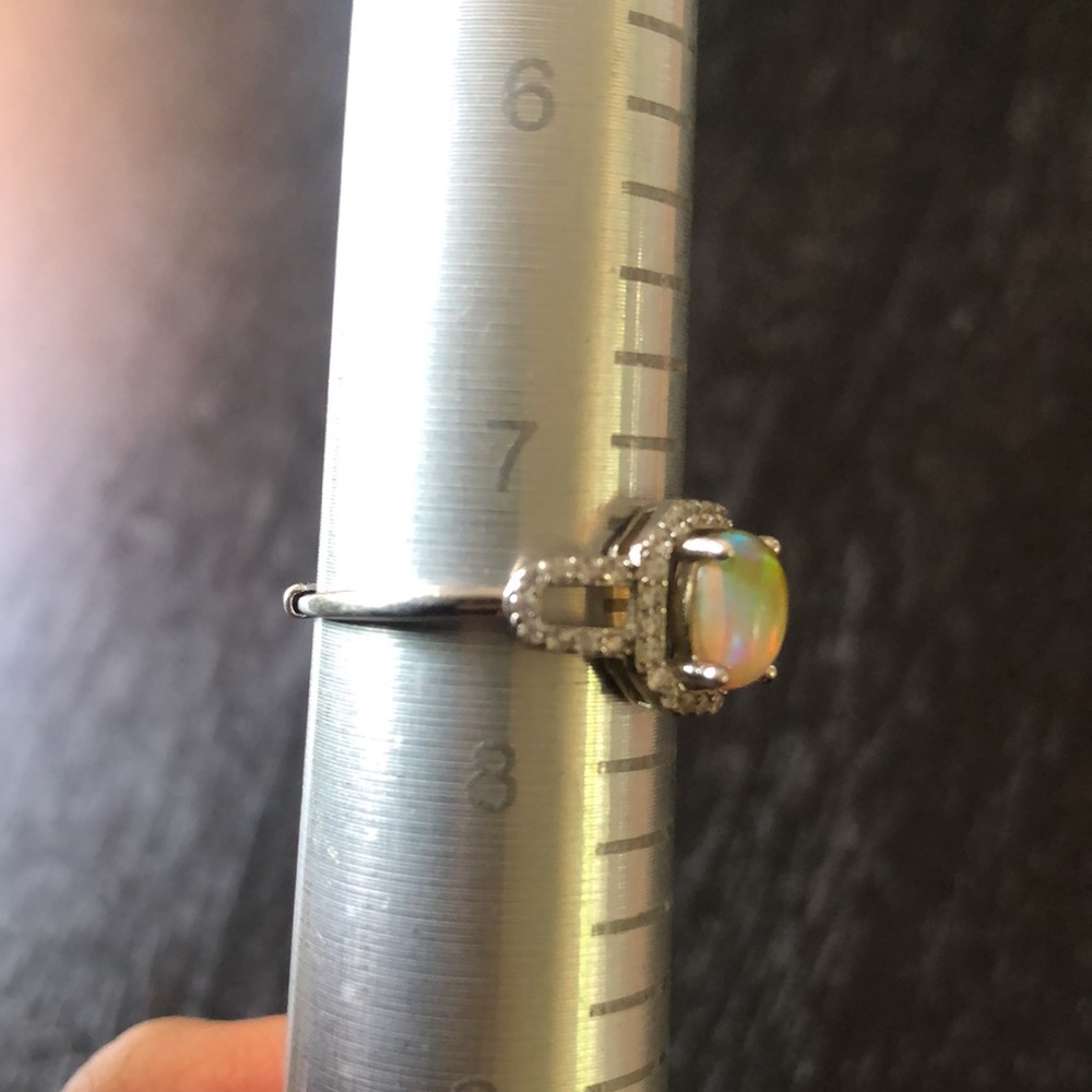 Opal/Topaz ring - Picture 6 of 7